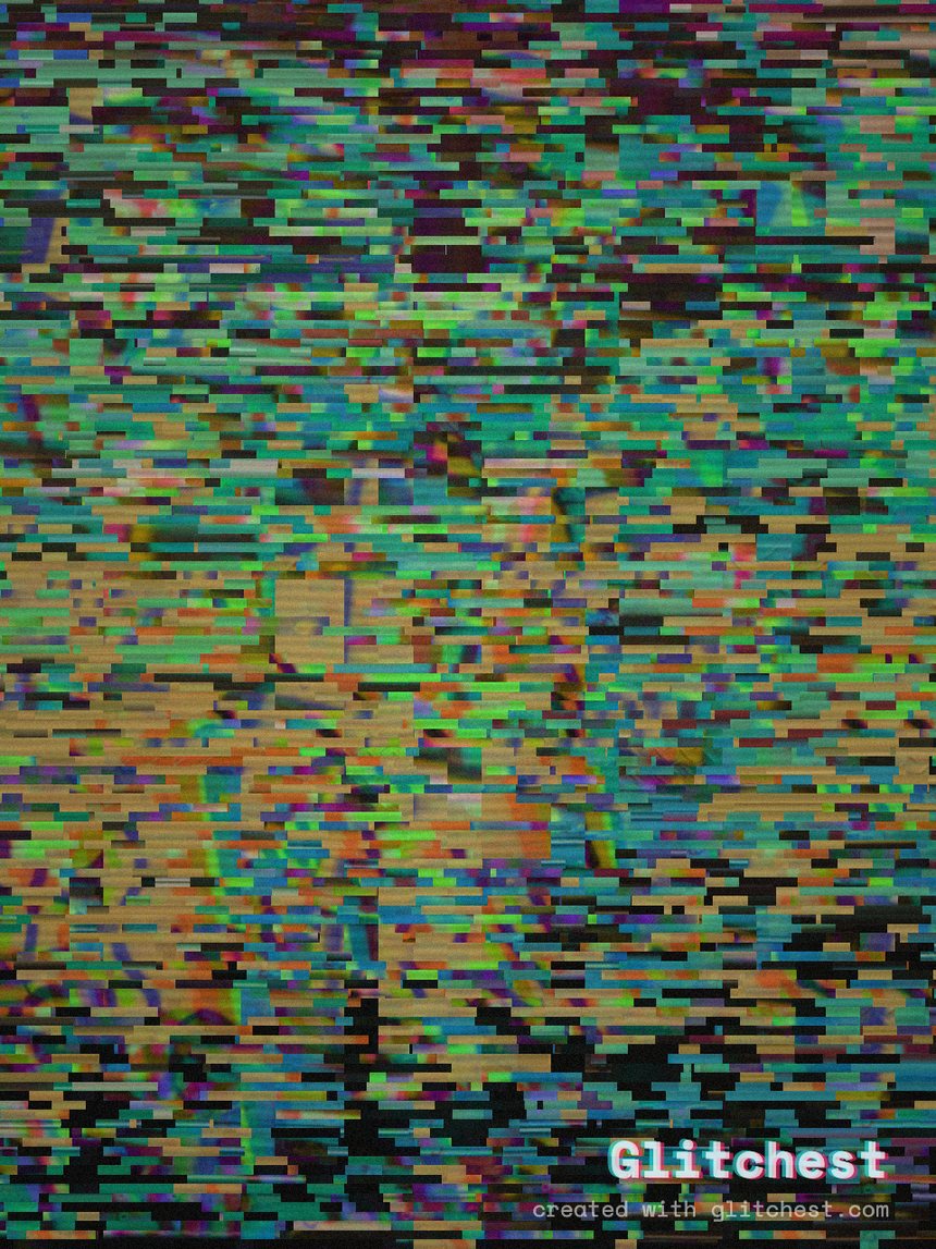 The Cyber Glitch glitch look applied to a photo in Glitchest