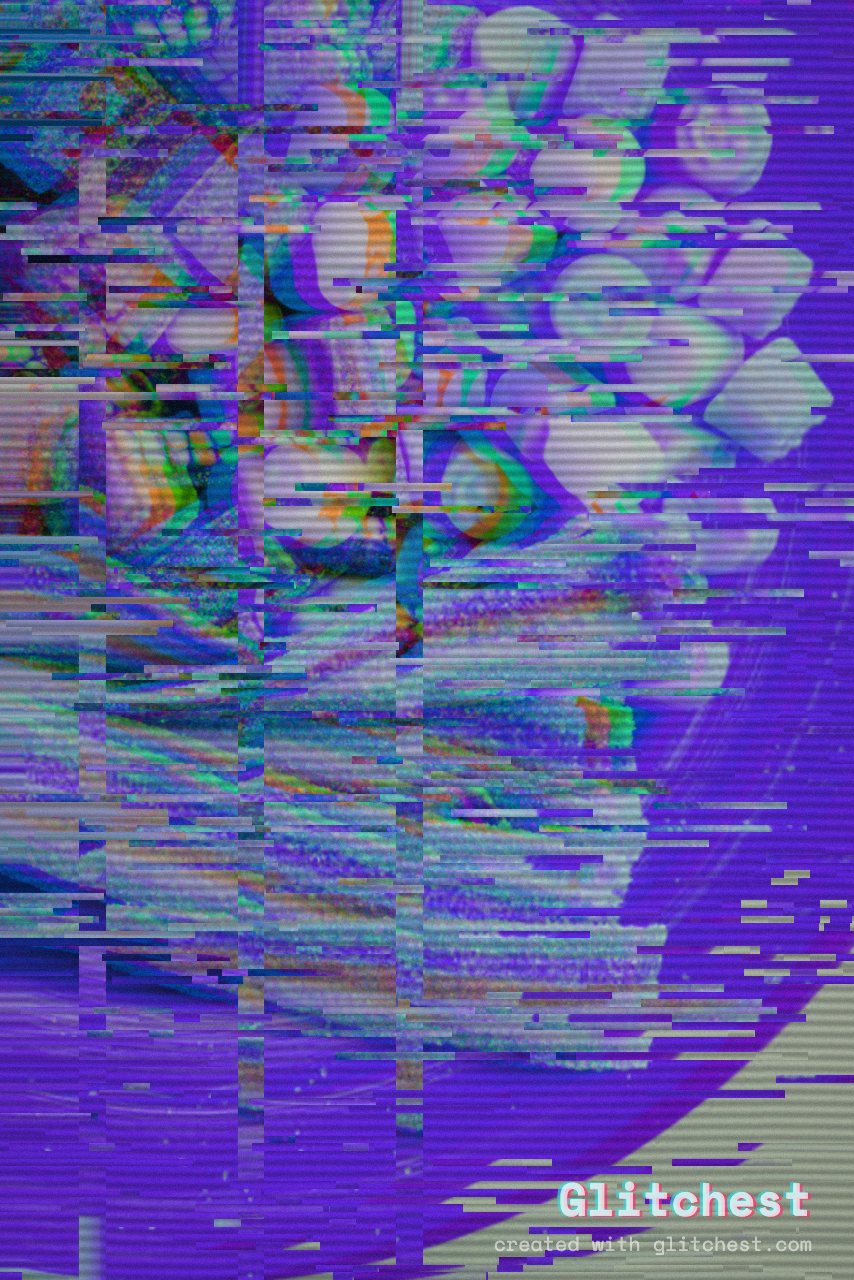 Y2K glitch effect applied to a photo in Glitchest