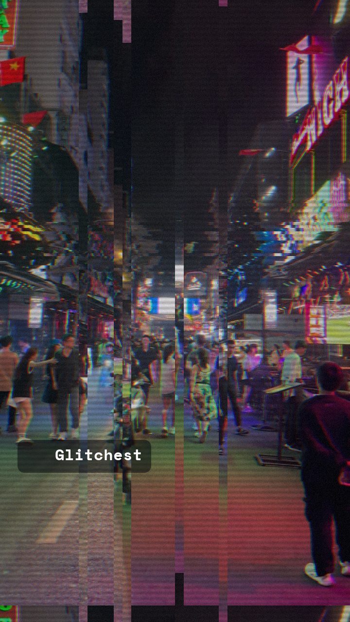The Bad Tracking look glitch look applied in Glitchest